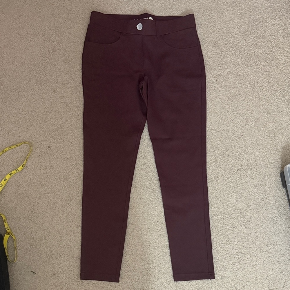 Betabrand Deep Burgundy 7 pocket Pants NWT